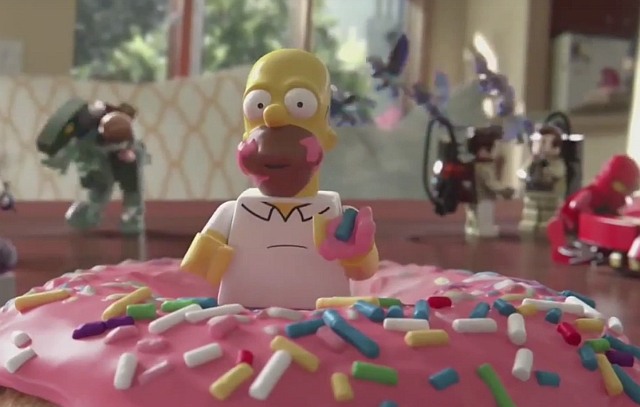 Homer blikfang i Lego-reklame - Dansk Markedsføring